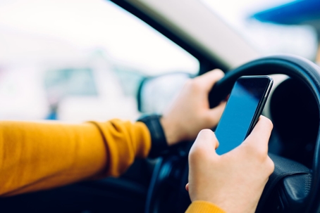distracted person driving