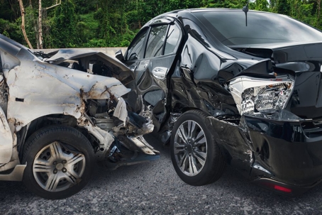 car accident on street
