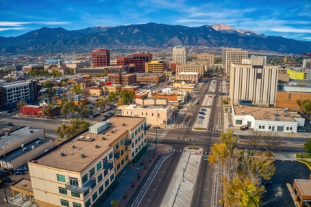 Aerial View of Colorado Springs