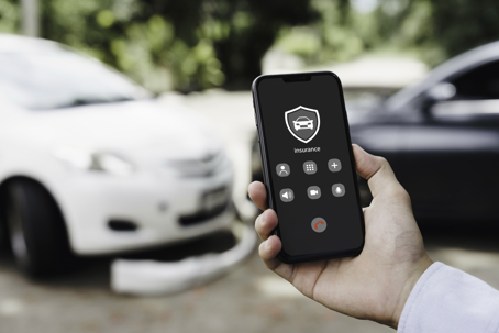 man calling an insurance company